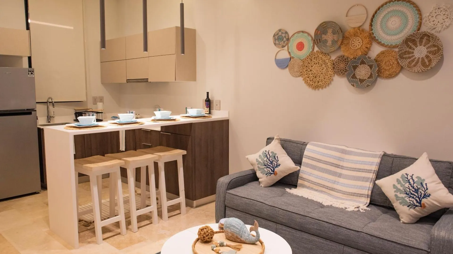 Seascape Apartment Near The Beach With A Sea-View Rooftop And Infinity Pool 툴룸 0*,  멕시코